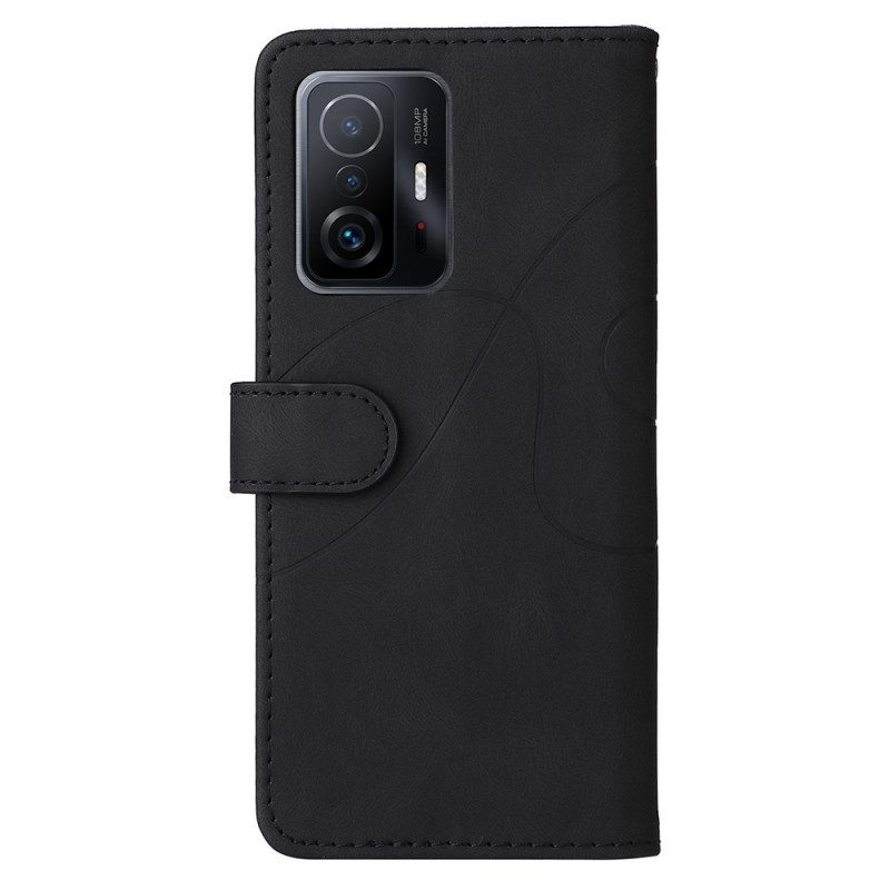 Custodia in pelle Xiaomi 11T / 11T Pro Ecopelle Firmata Bicolore