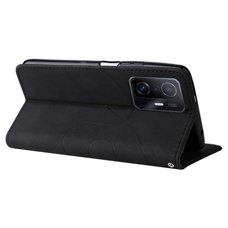 Custodia in pelle Xiaomi 11T / 11T Pro Ecopelle Firmata Bicolore