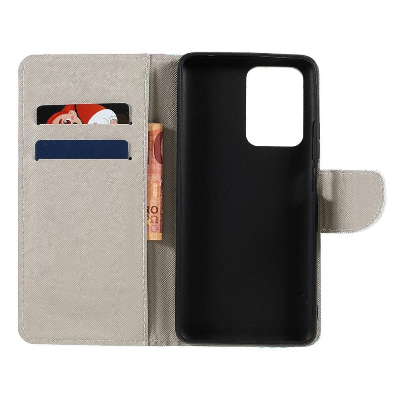 Custodia in pelle Xiaomi 11T / 11T Pro Gufi Multipli