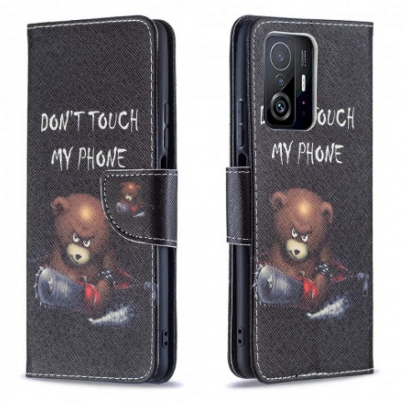 Custodia in pelle Xiaomi 11T / 11T Pro Orso Pericoloso