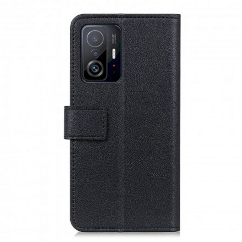 Custodia in pelle Xiaomi 11T / 11T Pro Semplice Effetto Pelle