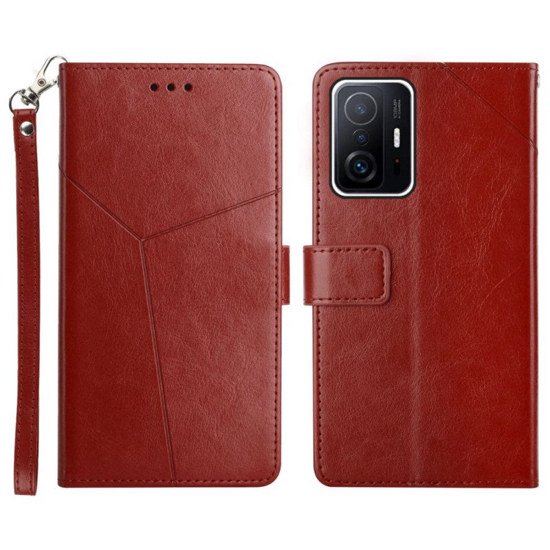 Custodia in pelle Xiaomi 11T / 11T Pro Stile Pelle Geo Y Design
