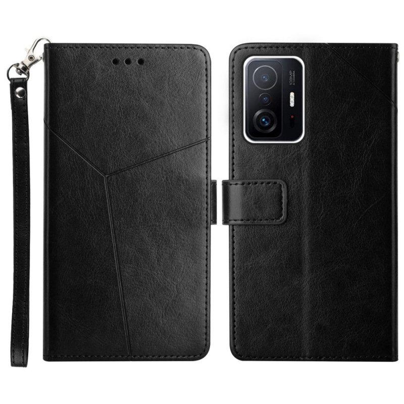 Custodia in pelle Xiaomi 11T / 11T Pro Stile Pelle Geo Y Design