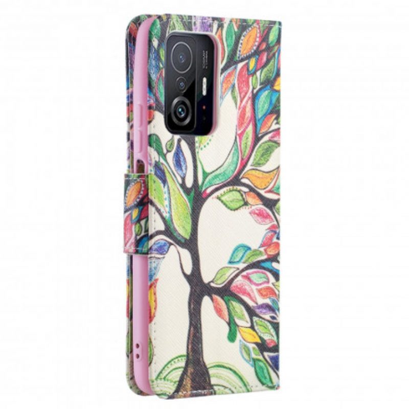 Folio Cover Xiaomi 11T / 11T Pro Albero Colorato