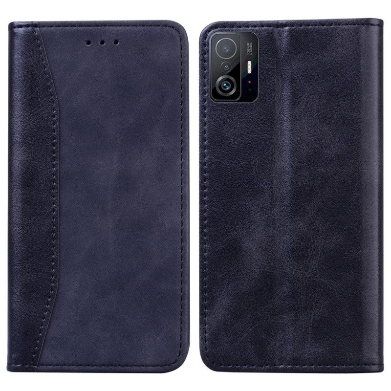 Folio Cover Xiaomi 11T / 11T Pro Custodia in pelle Effetto Pelle Business Bitexture