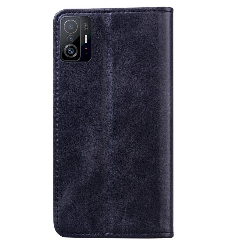Folio Cover Xiaomi 11T / 11T Pro Custodia in pelle Effetto Pelle Business Bitexture