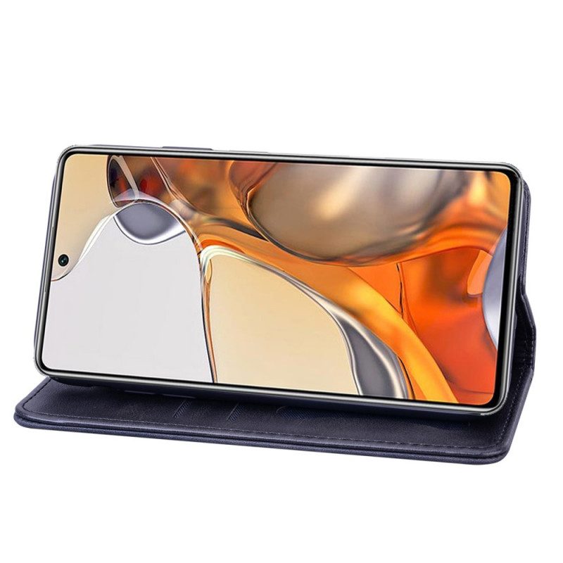 Folio Cover Xiaomi 11T / 11T Pro Custodia in pelle Effetto Pelle Business Bitexture