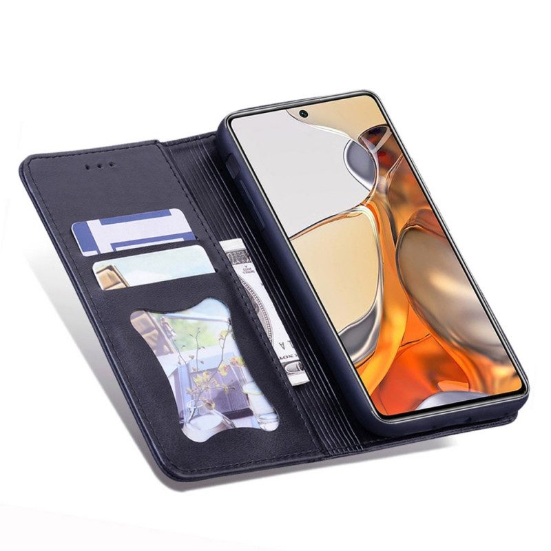 Folio Cover Xiaomi 11T / 11T Pro Custodia in pelle Effetto Pelle Business Bitexture