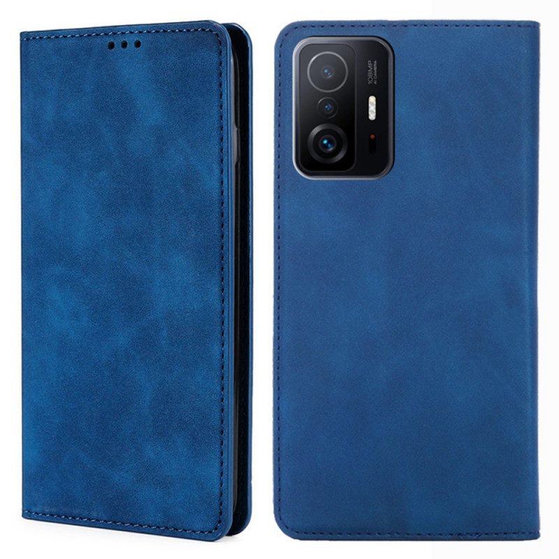 Folio Cover Xiaomi 11T / 11T Pro Custodia in pelle Tocco Di Pelle