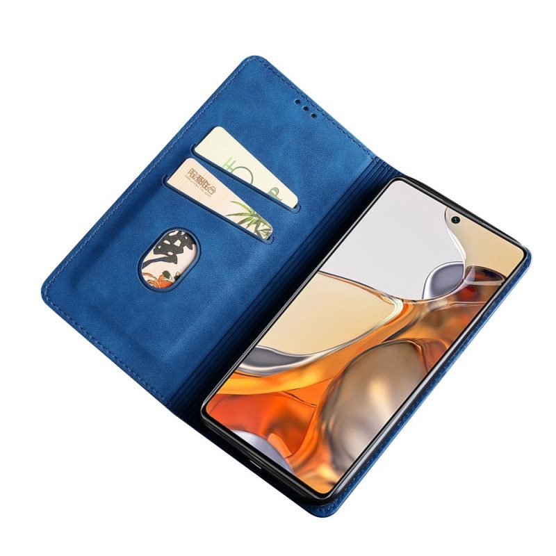 Folio Cover Xiaomi 11T / 11T Pro Custodia in pelle Tocco Di Pelle