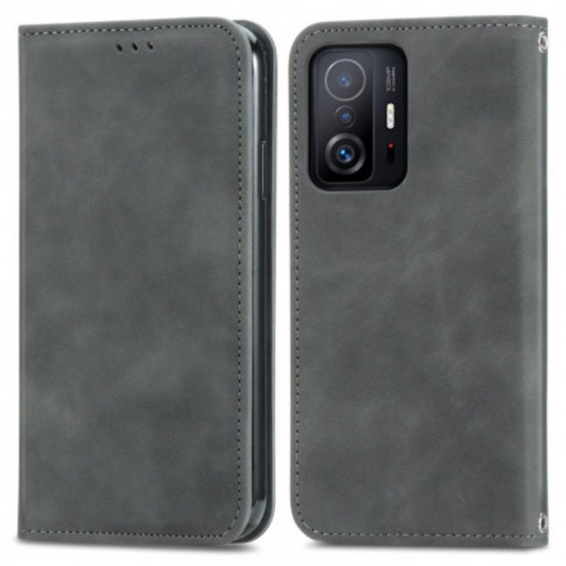 Folio Cover Xiaomi 11T / 11T Pro Custodia in pelle Tocco Di Pelle