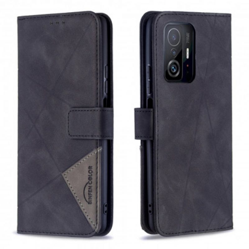 Folio Cover Xiaomi 11T / 11T Pro Triangoli Di Colore Binfen