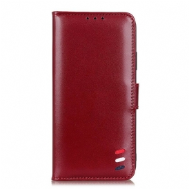 Custodia in pelle Samsung Galaxy Note 10 Lite Effetto Pelle Tricolore