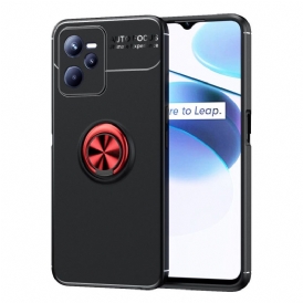 Cover Realme C35 Auto Focus Silicone Flessibile Con Anello In Metallo