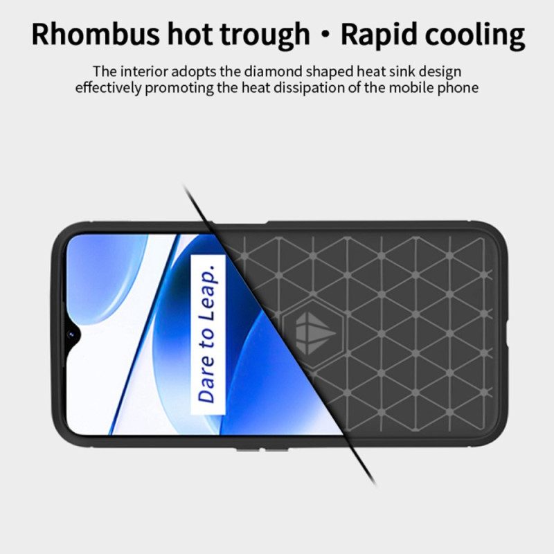 Cover Realme C35 Fibra Di Carbonio Spazzolata