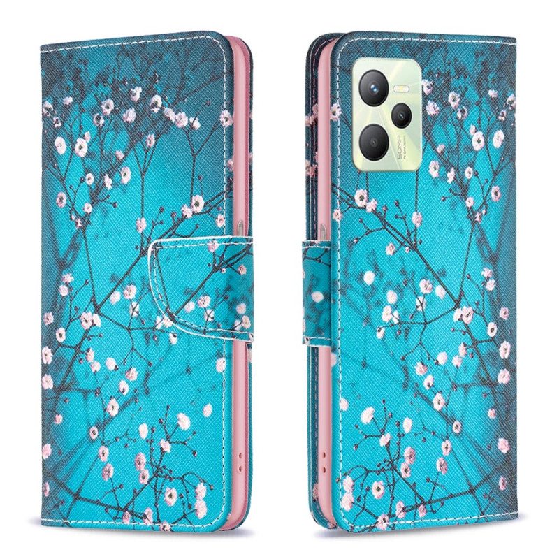 Custodia in pelle Realme C35 Albero In Fiore