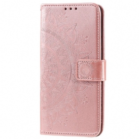 Custodia in pelle Realme C35 Mandala Strappy