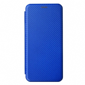 Folio Cover Realme C35 Custodia in pelle Anello In Fibra Di Carbonio