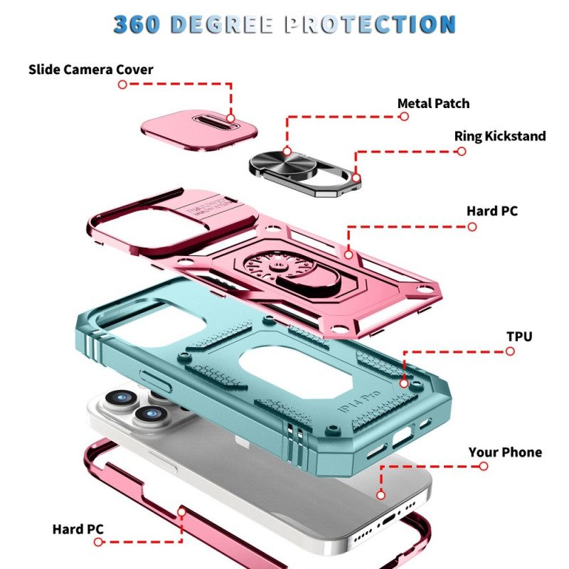 Cover iPhone 14 Pro Bicolore Multifunzionale Ultra Resistente