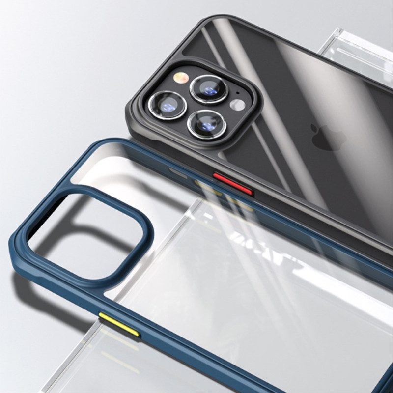 Cover iPhone 14 Pro Bottoni Colorati Ibridi