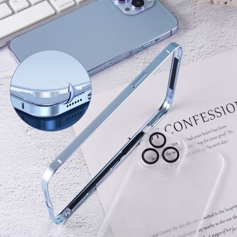 Cover iPhone 14 Pro Effetto Metallo Satinato