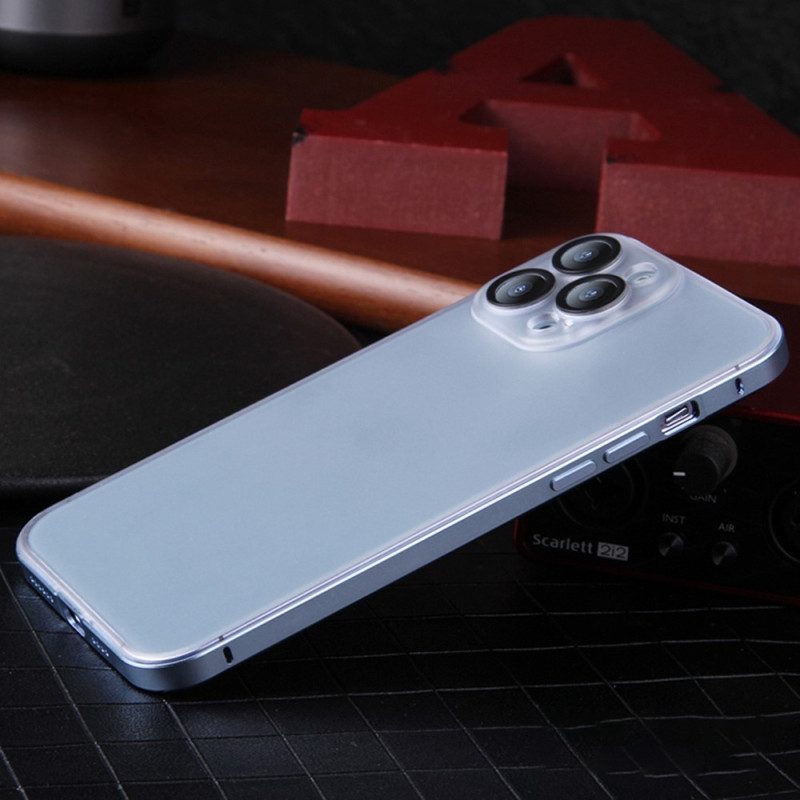 Cover iPhone 14 Pro Effetto Metallo Satinato