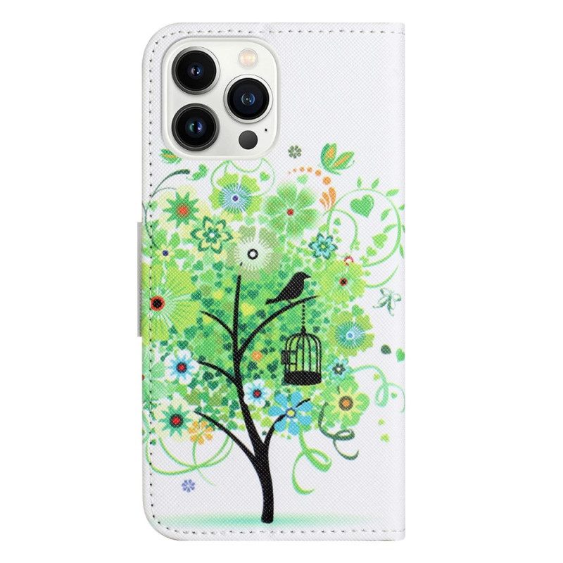 Folio Cover iPhone 14 Pro Albero Verde