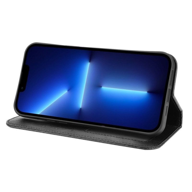 Folio Cover iPhone 14 Pro Custodia in pelle Stilizzato