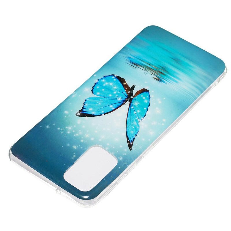 Cover Samsung Galaxy S20 Plus / S20 Plus 5G Farfalla Blu Fluorescente
