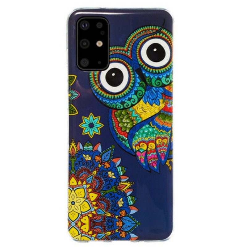 Cover Samsung Galaxy S20 Plus / S20 Plus 5G Mandala Gufo Fluorescente