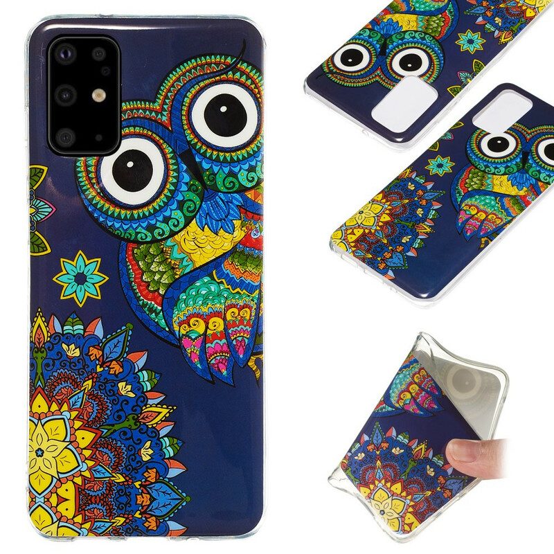 Cover Samsung Galaxy S20 Plus / S20 Plus 5G Mandala Gufo Fluorescente