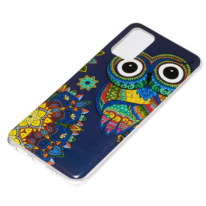 Cover Samsung Galaxy S20 Plus / S20 Plus 5G Mandala Gufo Fluorescente