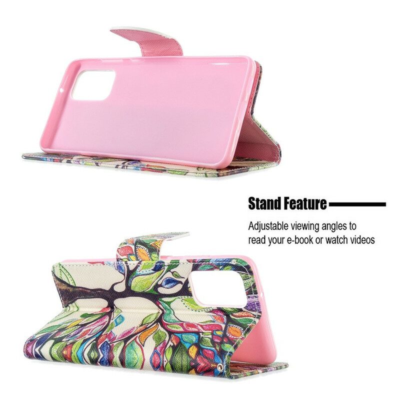 Custodia in pelle Samsung Galaxy S20 Plus / S20 Plus 5G Albero Colorato