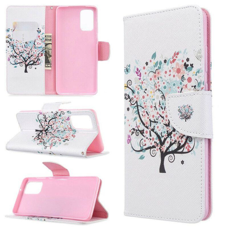 Custodia in pelle Samsung Galaxy S20 Plus / S20 Plus 5G Albero Fiorito