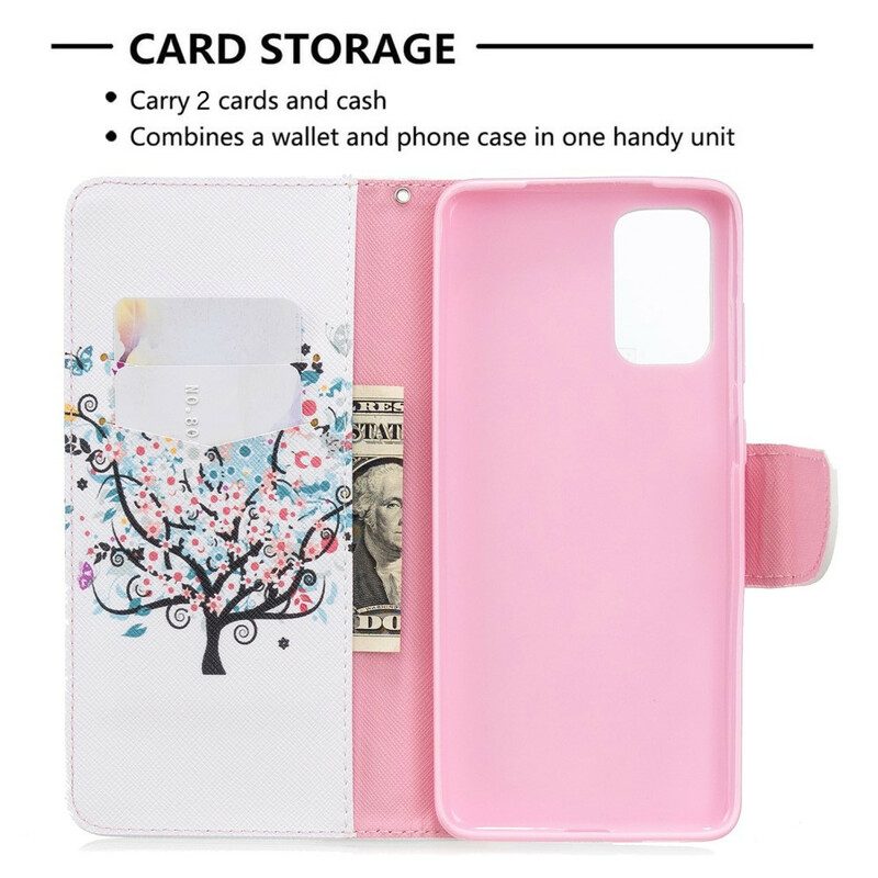 Custodia in pelle Samsung Galaxy S20 Plus / S20 Plus 5G Albero Fiorito