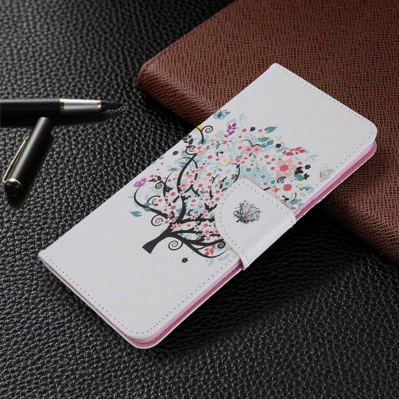 Custodia in pelle Samsung Galaxy S20 Plus / S20 Plus 5G Albero Fiorito