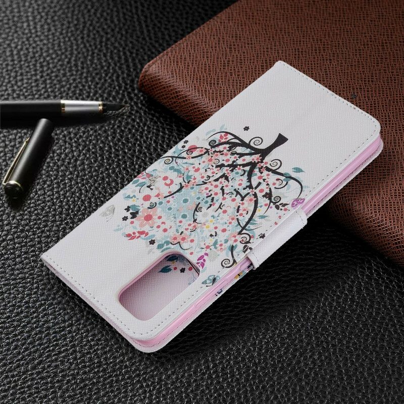 Custodia in pelle Samsung Galaxy S20 Plus / S20 Plus 5G Albero Fiorito