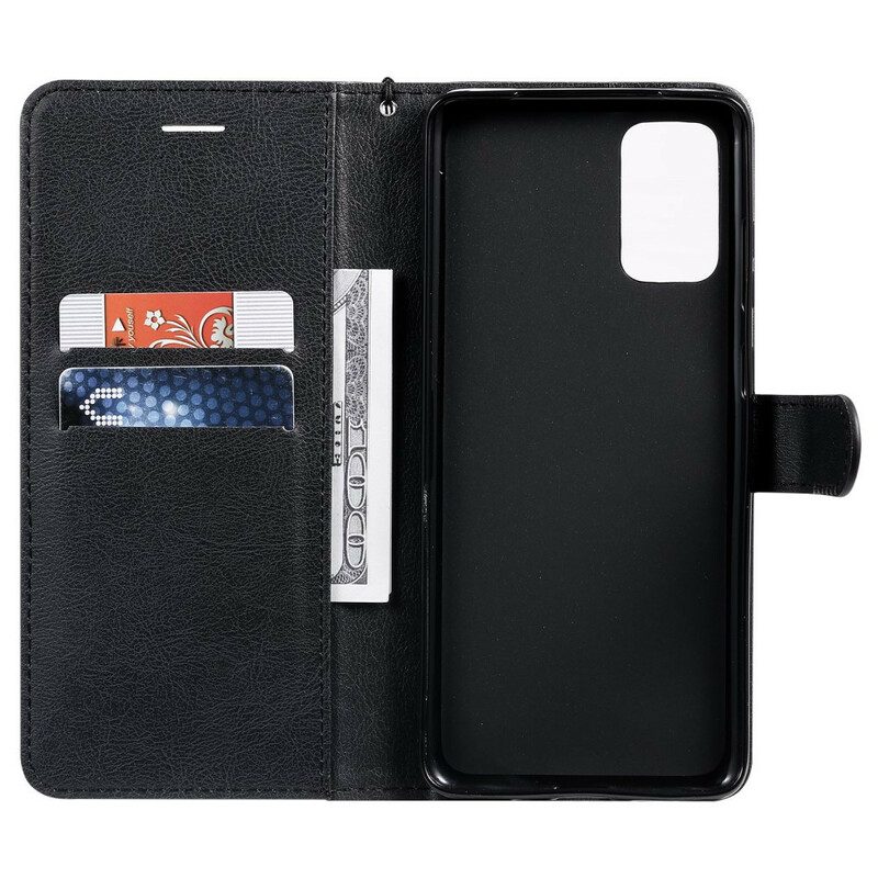 Custodia in pelle Samsung Galaxy S20 Plus / S20 Plus 5G Cinturino Effetto Pelle