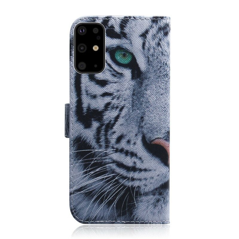 Custodia in pelle Samsung Galaxy S20 Plus / S20 Plus 5G Faccia Da Tigre