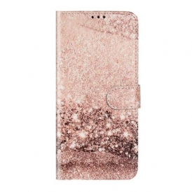 Custodia in pelle Samsung Galaxy S20 Plus / S20 Plus 5G Paillettes Firmate