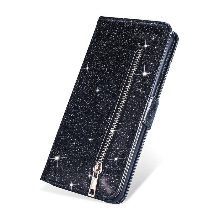 Custodia in pelle Samsung Galaxy S20 Plus / S20 Plus 5G Portamonete Glitterato
