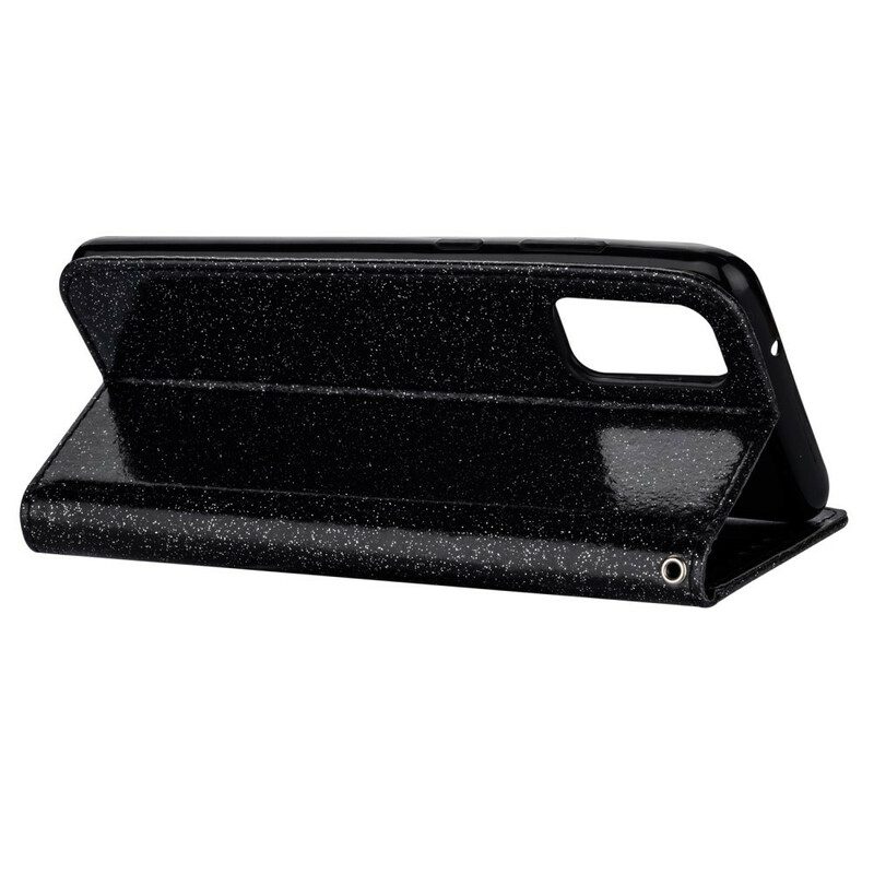 Custodia in pelle Samsung Galaxy S20 Plus / S20 Plus 5G Portamonete Glitterato