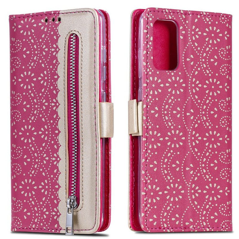 Custodia in pelle Samsung Galaxy S20 Plus / S20 Plus 5G Portamonete In Pizzo