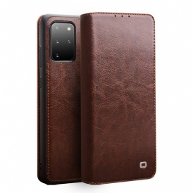 Folio Cover Samsung Galaxy S20 Plus / S20 Plus 5G Custodia in pelle Qialino Vera Pelle