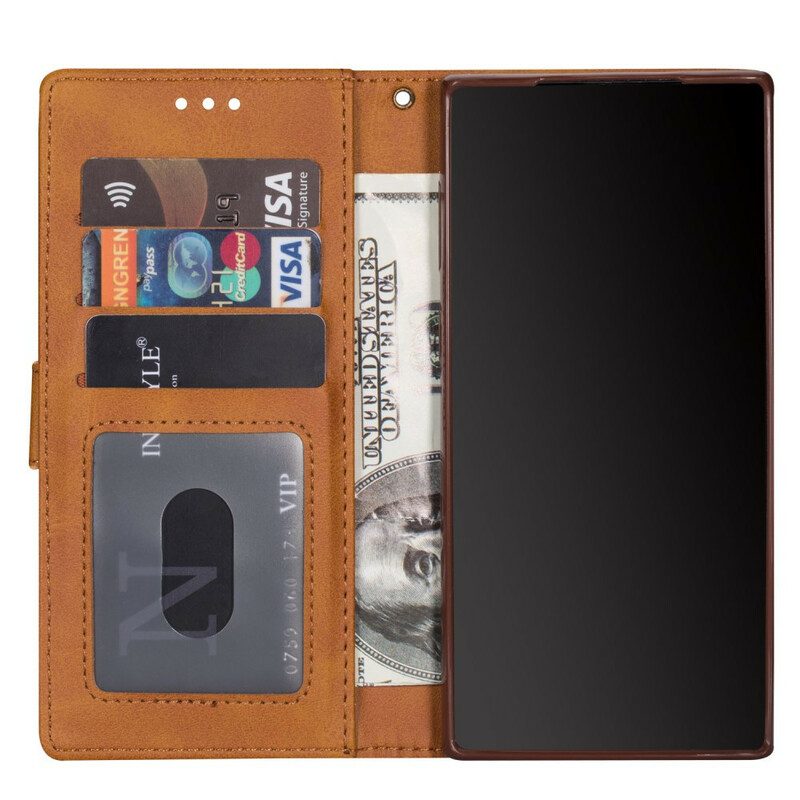 Folio Cover Samsung Galaxy S20 Plus / S20 Plus 5G Portamonete Effetto Pelle