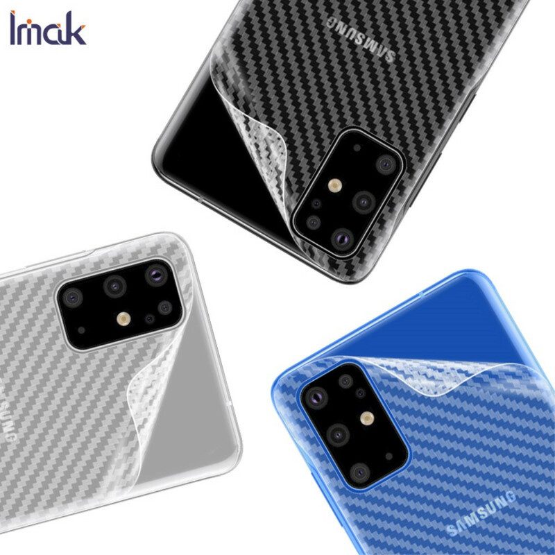 Pellicola Posteriore Per Samsung Galaxy S20 Plus / S20 Plus 5G Carbon Style Imak