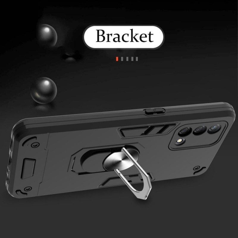 Cover Oppo A74 4G Anello-supporto Staccabile Metallico