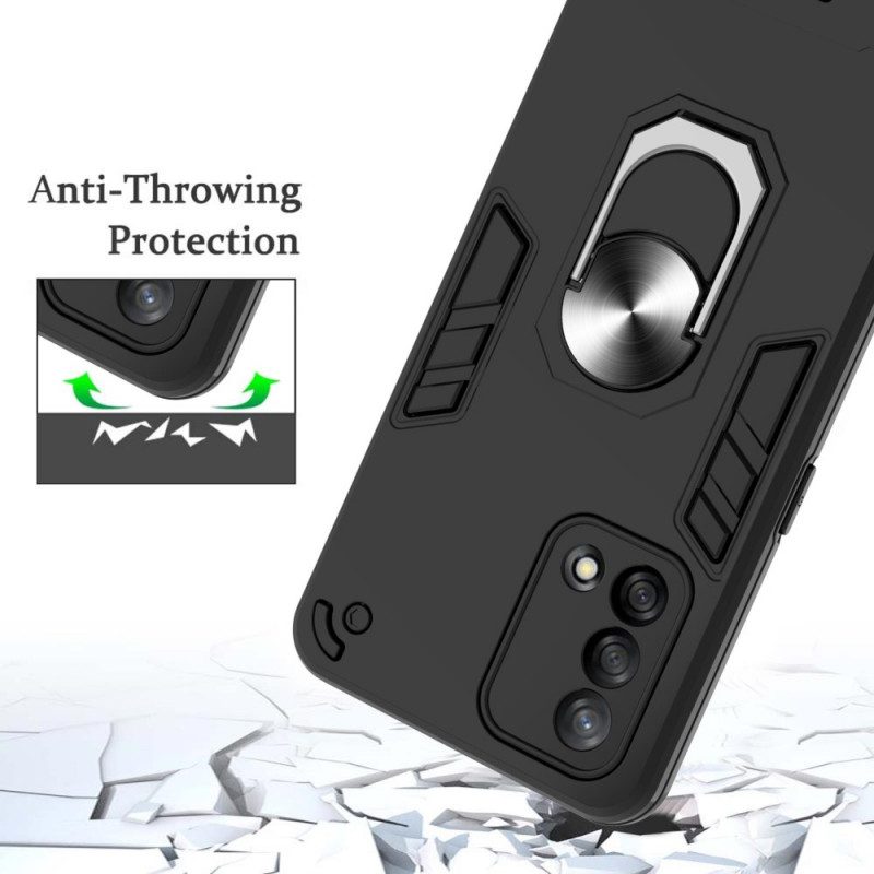 Cover Oppo A74 4G Anello-supporto Staccabile Metallico