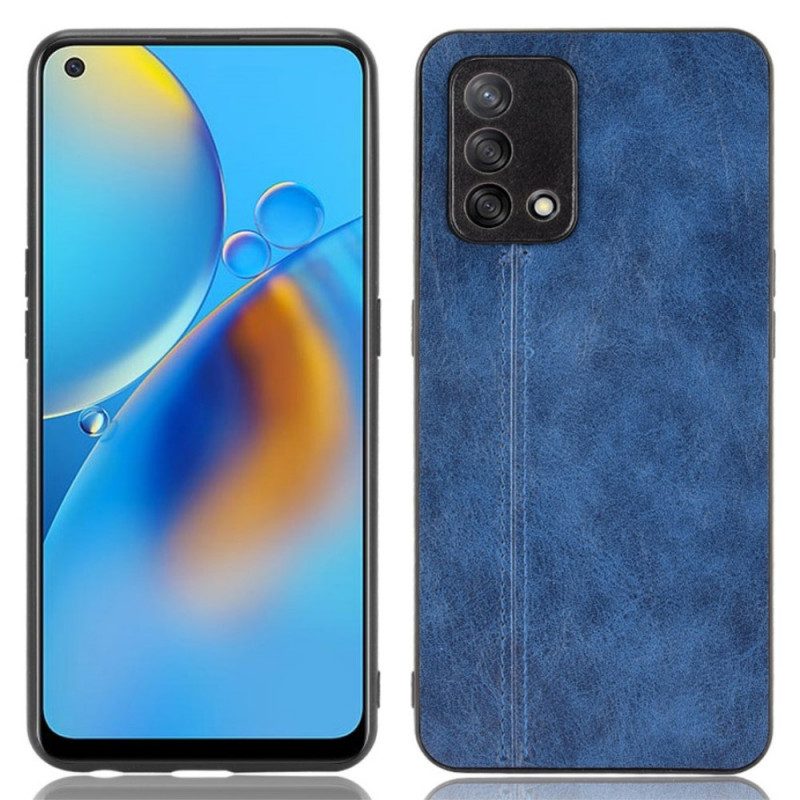 Cover Oppo A74 4G Cuciture In Pelle Stile