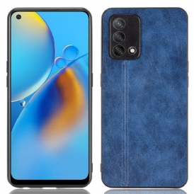 Cover Oppo A74 4G Cuciture In Pelle Stile